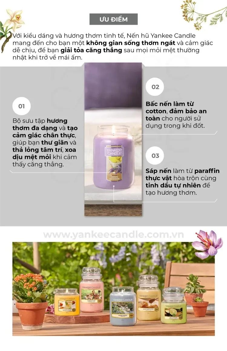 Nến Hũ Mùi Lilac Blossom Size S