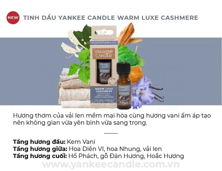 Tinh Dầu Mùi Warm Luxe Cashmere 15ml