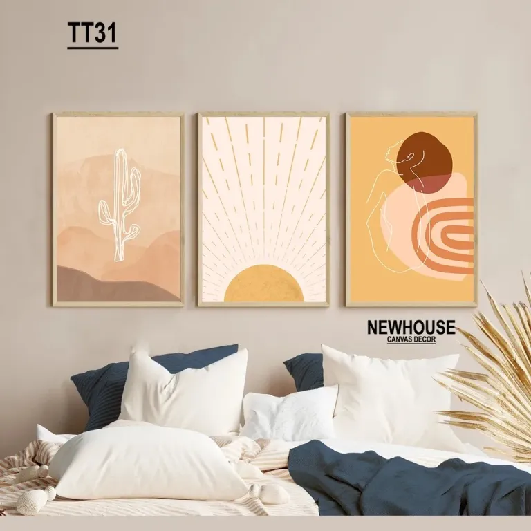 Set 3 Tranh Treo Tường Canvas Mẫu TT31