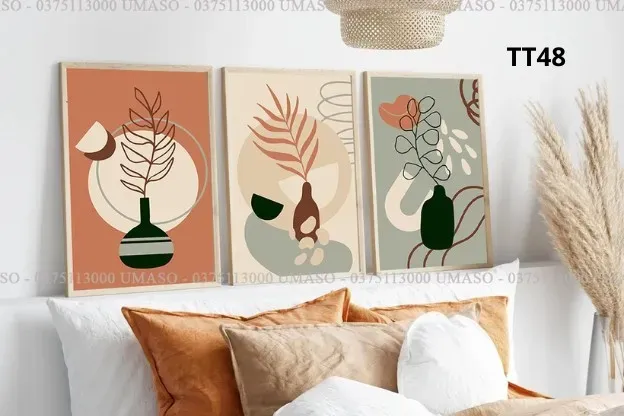 Set 3 Tranh Treo Tường Canvas Mẫu TT48