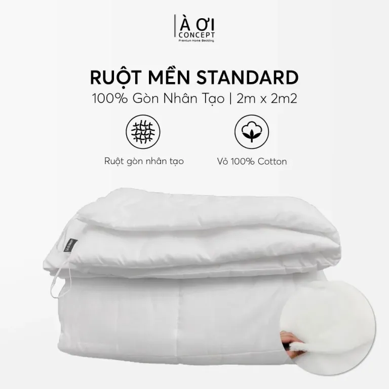 Ruột Mền Standard Bông Tấm