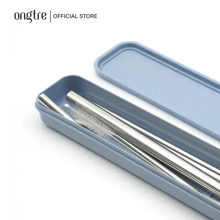 Bộ 6 Món Ống Hút Inox Nhiều Màu Đủ Size Tặng Kèm Hộp Cao Cấp