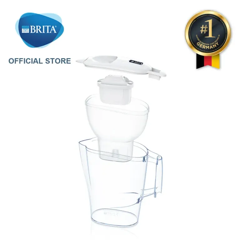 Bình Lọc Nước BRITA Aluna Cool White 2.4L Có Sẵn 1 Lõi Lọc Maxtra Plus