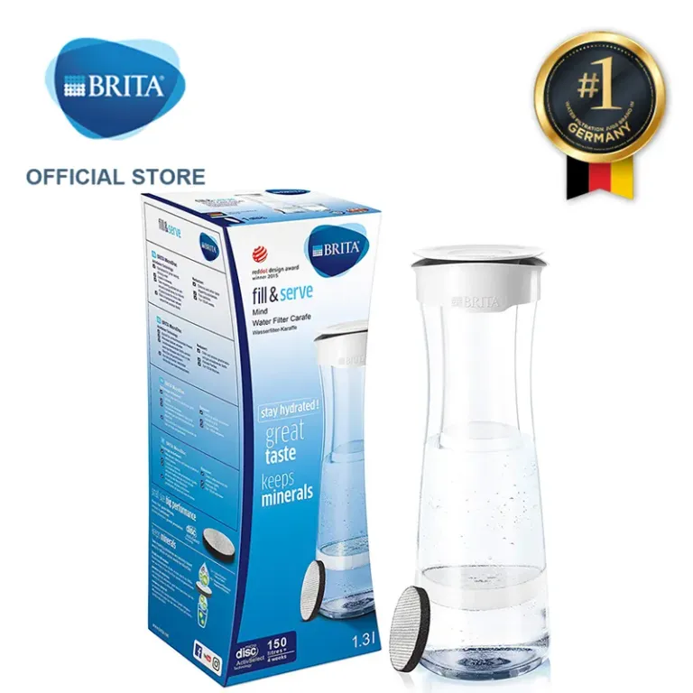 Bình Lọc Nước BRITA Fill & Serve Mind White 1.3L Có Sẵn 1 Đĩa Lọc Microdisc