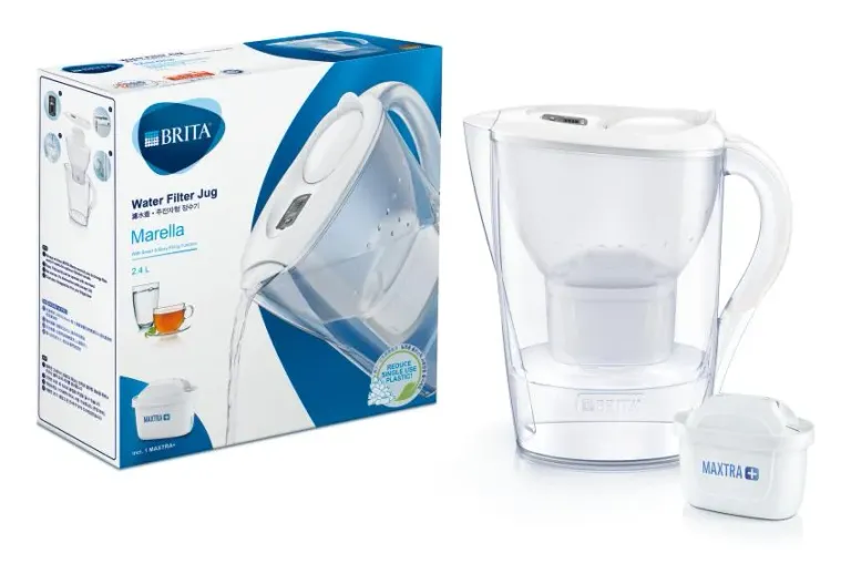 Bình Lọc Nước BRITA Marella Cool White 2.4L Có Sẵn 1 Lõi Lọc Maxtra Plus