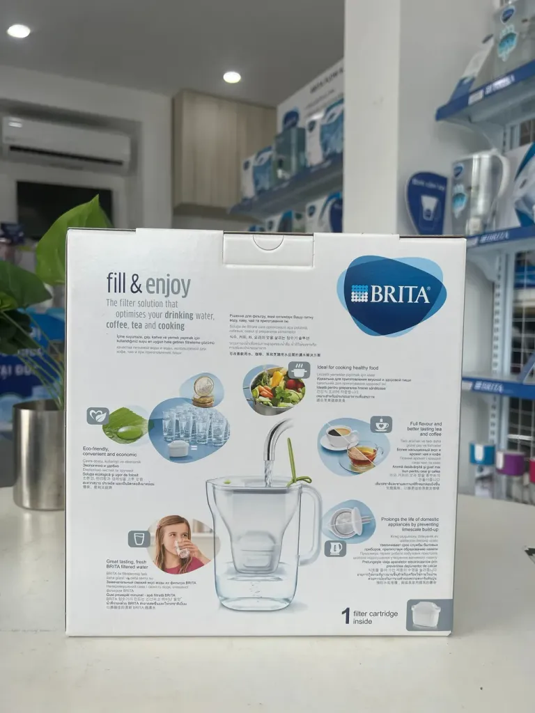 Bình Lọc Nước BRITA Style Lime 2.4L Có Sẵn 1 Lõi Lọc Maxtra+ & SmartLight