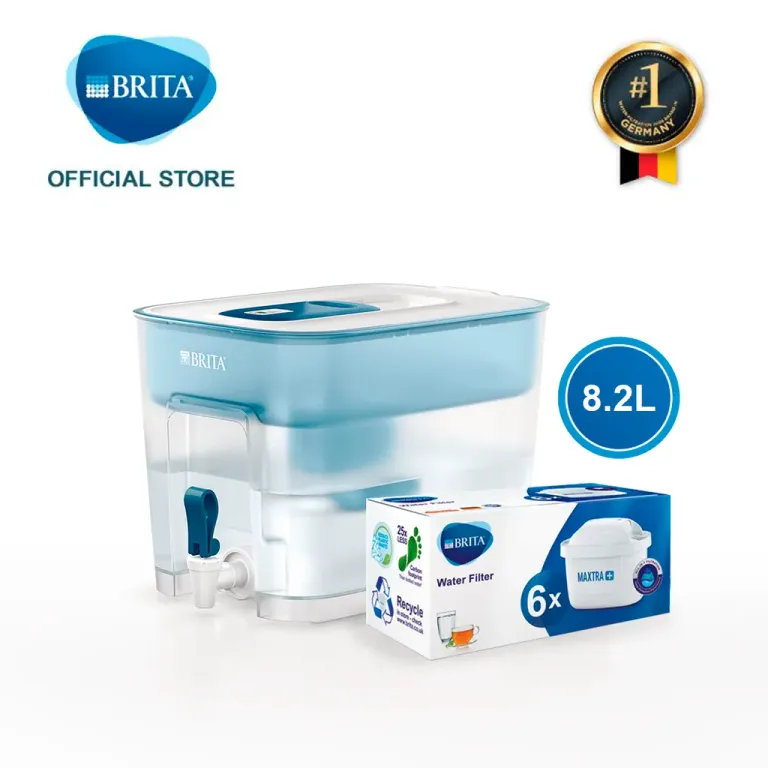 Combo Bình Lọc Nước BRITA Flow 8.2L Kèm Hộp 3-6 Lõi Lọc BRITA Maxtra Plus