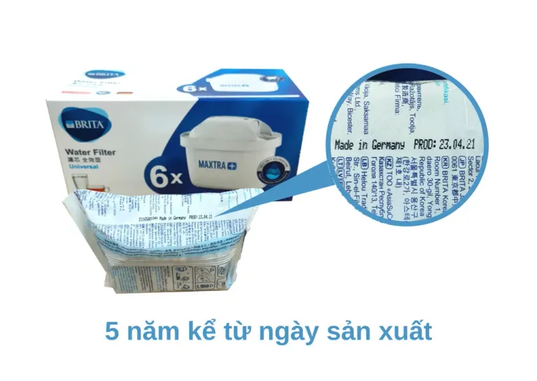 Combo Bình Lọc Nước BRITA Flow 8.2L Kèm Hộp 3-6 Lõi Lọc BRITA Maxtra Plus