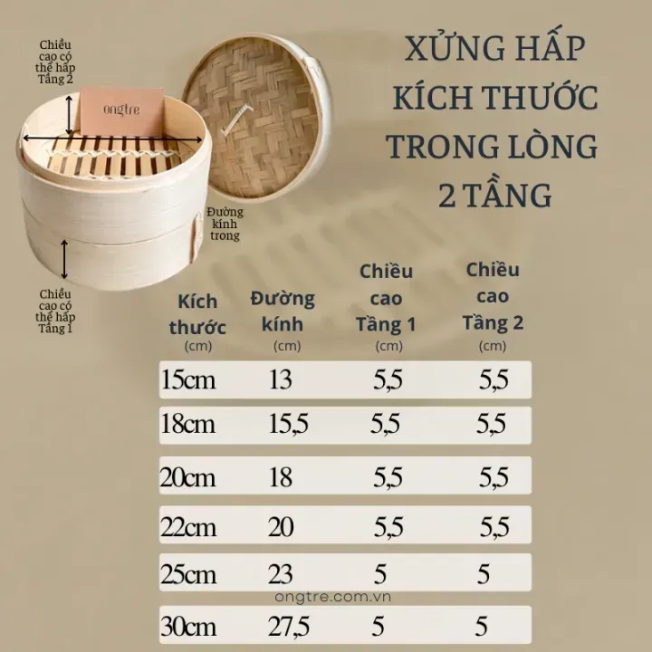 Xửng Hấp Bánh Bao, Há Cảo Bằng Tre