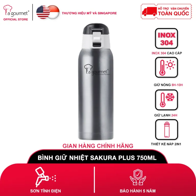 Bình Giữ Nhiệt La Gourmet Sakura Plus 750ml