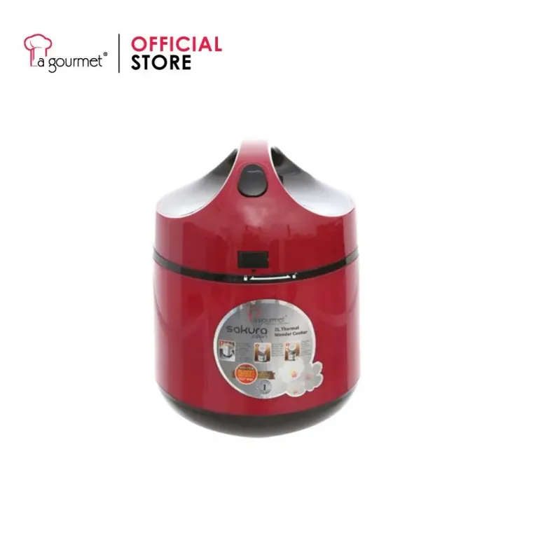 Nồi Ủ Chân Không Giữ Nhiệt Nấu Chậm La Gourmet 2.5L Đỏ Đa Năng