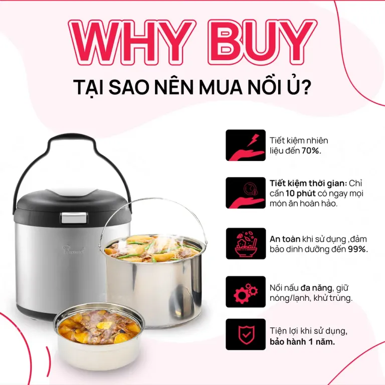 Nồi Ủ Giữ Nhiệt La Gourmet 4.5L Nấu Chậm Làm Mềm Đa Năng