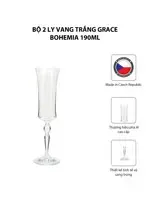 Bộ 2 Ly Vang Trắng Grace Bohemia 190ml