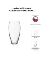 Bộ 6 Ly Uống Nước Pha Lê Carduelis Bohemia 470ml