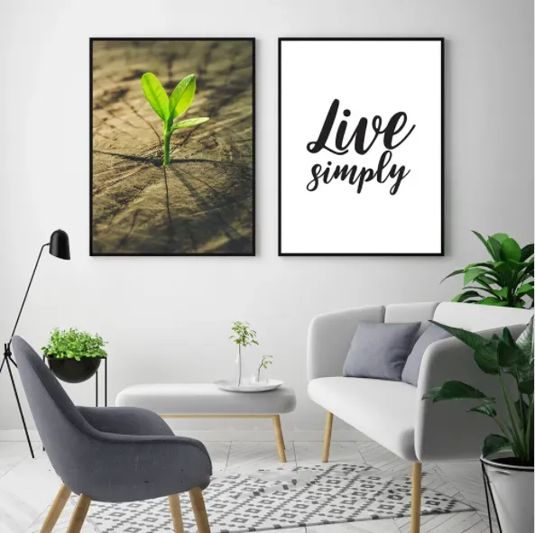 Tranh Canvas: Live Simply