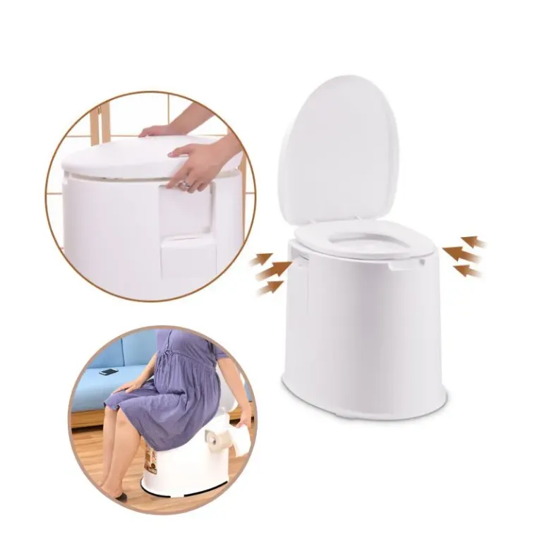 Bô Vệ Sinh Di Động Nhựa Cao Cấp Việt Nhật, Bệ Toilet Cho Người Già, Bà Bầu, Bệnh Nhân, Có Chân Đế Cao Su Chống Chơn Trượt