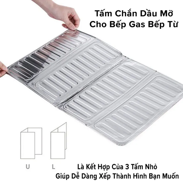 Tấm Nhôm Chắn Dầu Mỡ, Chắn Gió Cho Bếp Ga