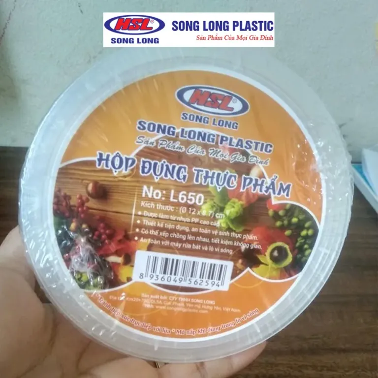 Bộ 10 Hộp Đựng Thực Phẩm Song Long Plastic Nhựa Trong Suốt
