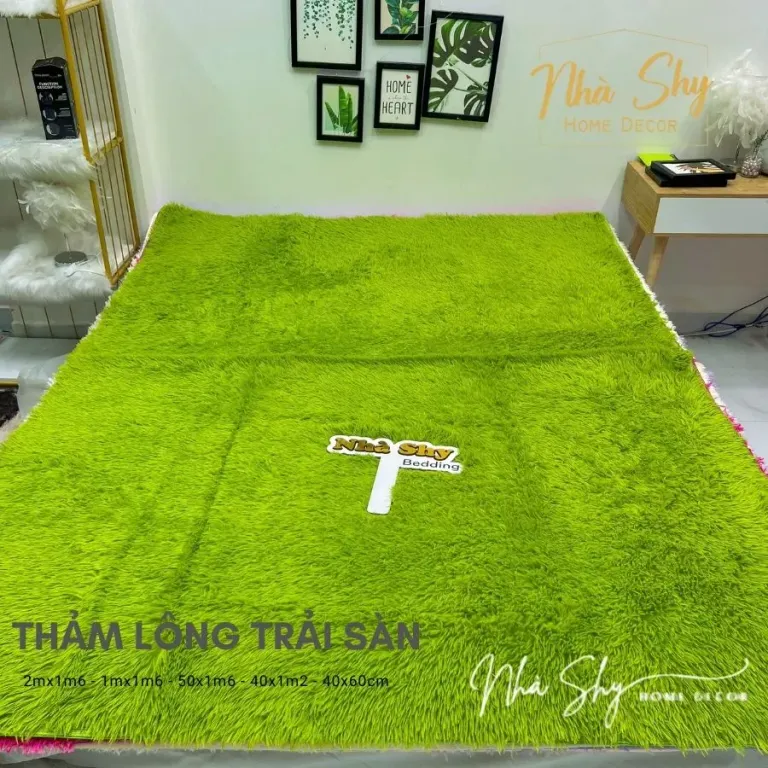 Thảm Lông Trải Sàn Trang Trí Nhà Cửa - Phòng Khách - Phòng Ngủ Size 2mx1m6