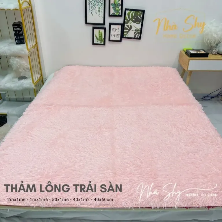 Thảm Lông Trải Sàn Trang Trí Nhà Cửa - Phòng Khách - Phòng Ngủ Size 2mx1m6