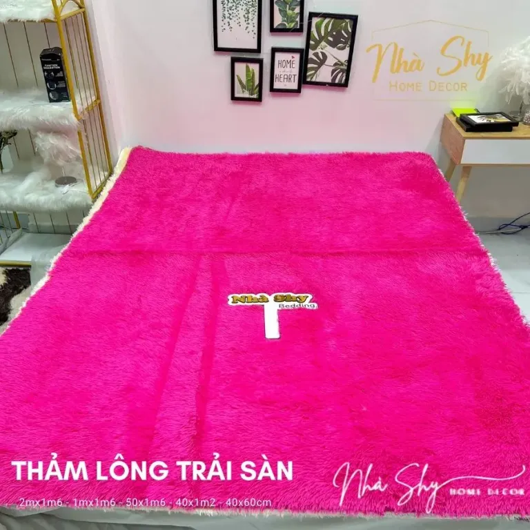 Thảm Lông Trải Sàn Trang Trí Nhà Cửa - Phòng Khách - Phòng Ngủ Size 2mx1m6