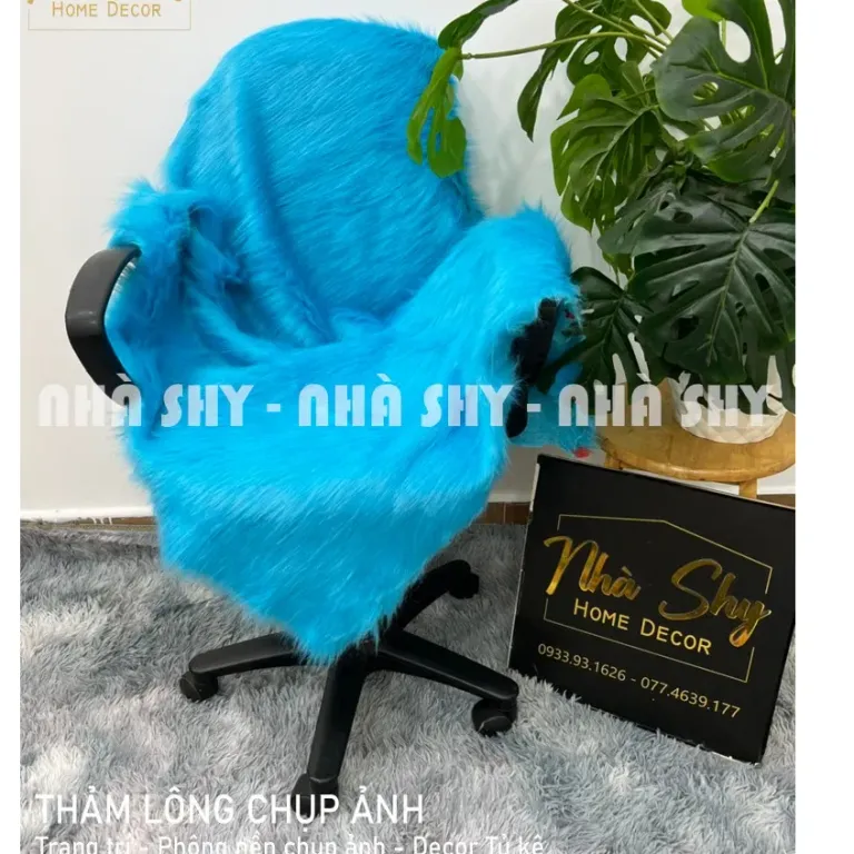 Thảm Lông Trải Trang Trí Ghế - Lông Tơ Nhiễn Loại Cao Cấp - Nhiều Size