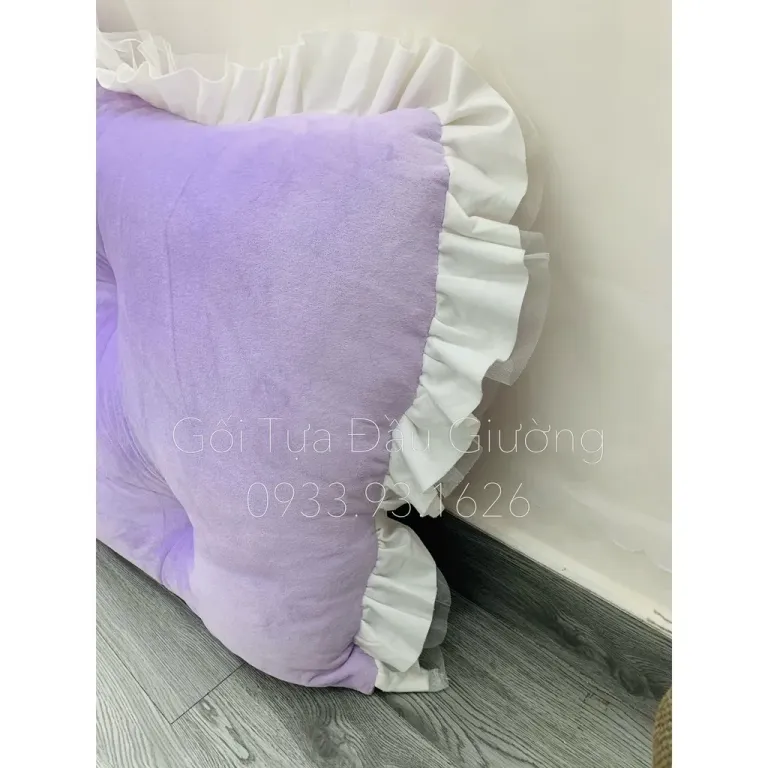 Tựa Đầu Giuờng Trang Trí Phòng Ngủ - Mẫu Hoàng Gia - Màu Tím - Size 80x1m6