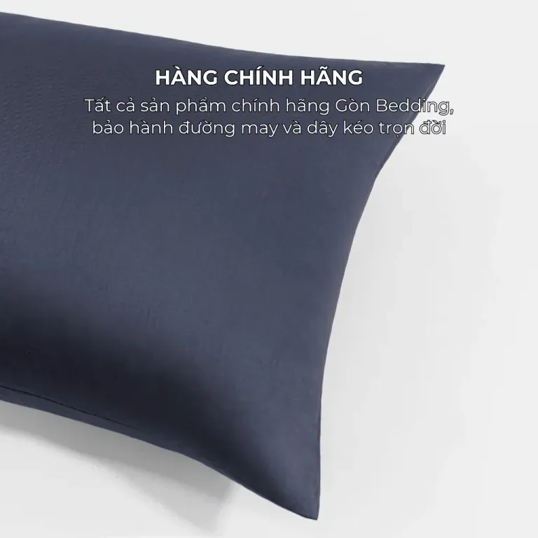 Vỏ Gối Nằm Gòn Bedding Cotton 100% Hàn Quốc Màu Trơn 50x70 cm (01 Cái)