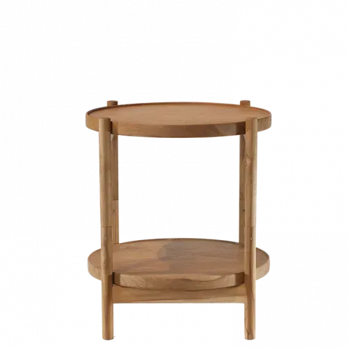 Bàn Trà 2 Tầng B Table Gỗ Teak, Gỗ Óc Chó Nhiều Màu