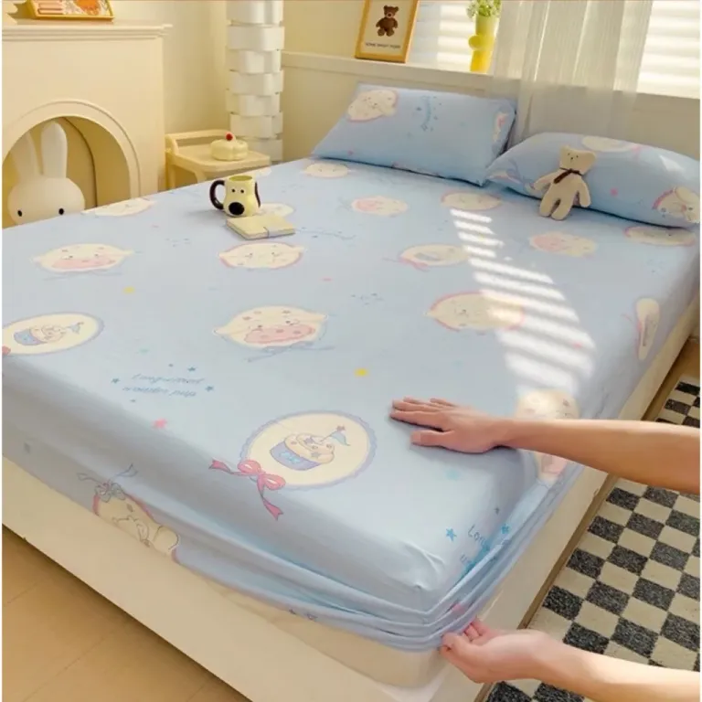 Bộ Ga Gối 3 Món Emmibedding - Drap Ga Trải Giường Bọc Đệm Poly Cotton Nhiều Họa Tiết