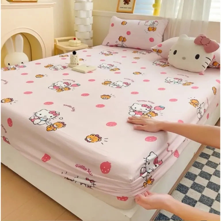 Bộ Ga Gối 3 Món Emmibedding - Drap Ga Trải Giường Bọc Đệm Poly Cotton Nhiều Họa Tiết