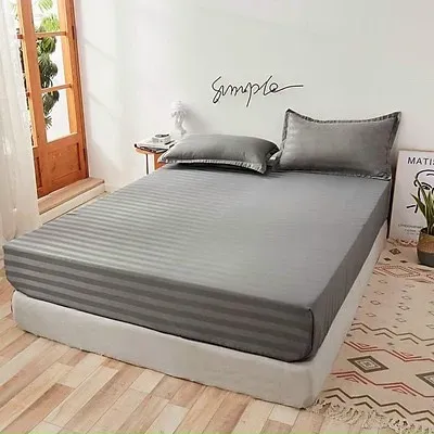 Bộ Ga Gối Cotton Kẻ 3F Chuyên Dùng Khách Sạn, Homestay, Nhà Nghỉ, Decor Phòng Ngủ