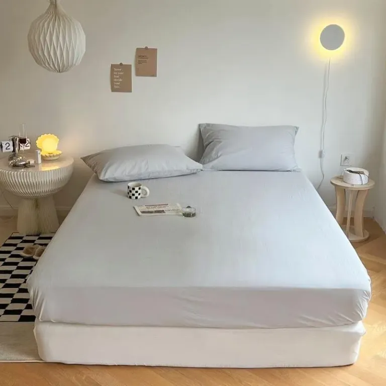 Bộ Ga Giường, Ga Gối Chất Liệu Cotton TC Dùng Cho Homestay, Nhà Nghỉ Và Decor Phòng Ngủ Emmibedding