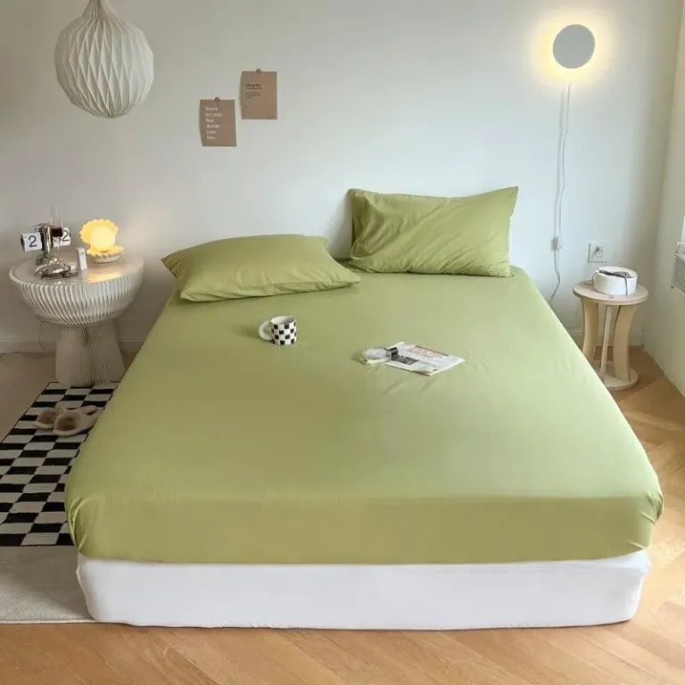 Bộ Ga Giường, Ga Gối Chất Liệu Cotton TC Dùng Cho Homestay, Nhà Nghỉ Và Decor Phòng Ngủ Emmibedding