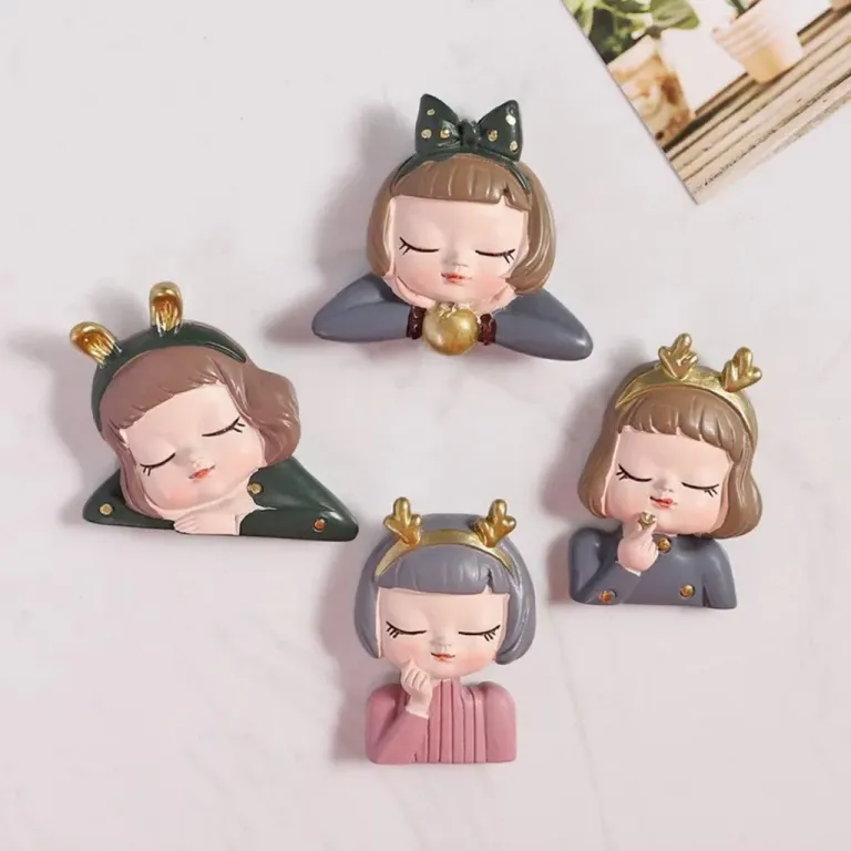 Nam Châm Hít Tủ Lạnh Hình Búp Bê Chibi Siêu Nét Đẹp