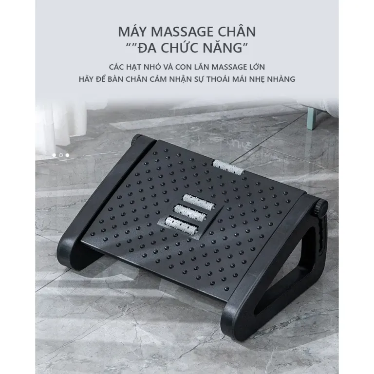 Ghế Kê Chân Văn Phòng Có Bi Massage Nâng Hạ Thương Hiệu ILUMIA - GN62