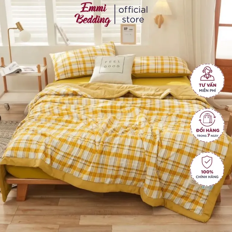 Bộ Chăn Ga Gối Cotton Tici Emmibedding Store