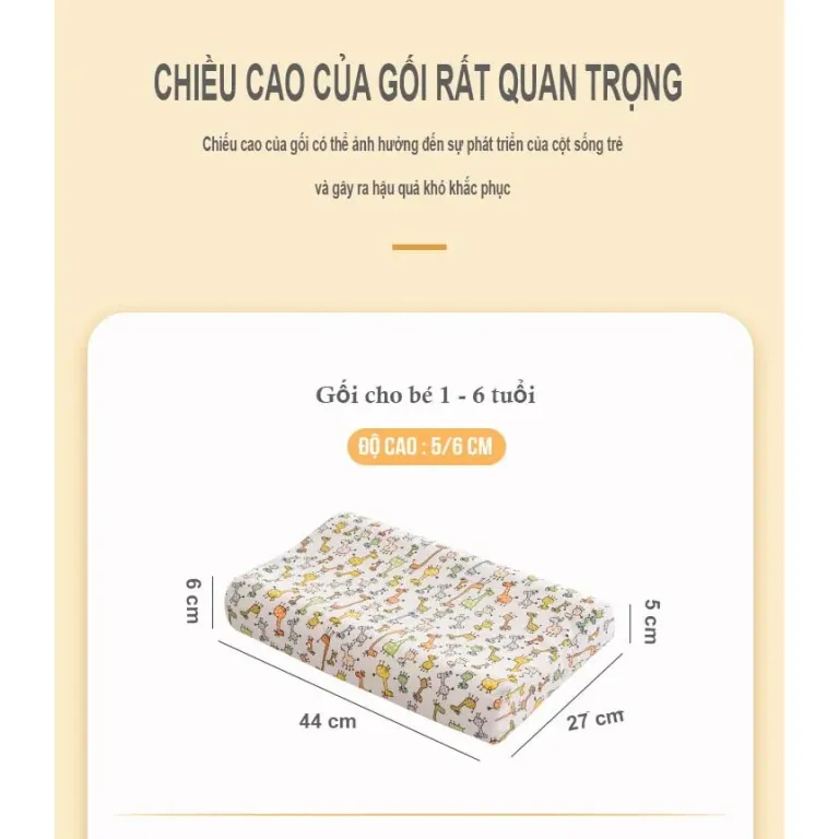 Gối Cao Su Non Tự Nhiên Cho Bé TOPAZ Kích Thước 27Cm x 44Cm Có Lỗ Thoáng Khí Thiết Kế Lượn Sóng Giúp Trẻ Ngủ Sâu Hơn