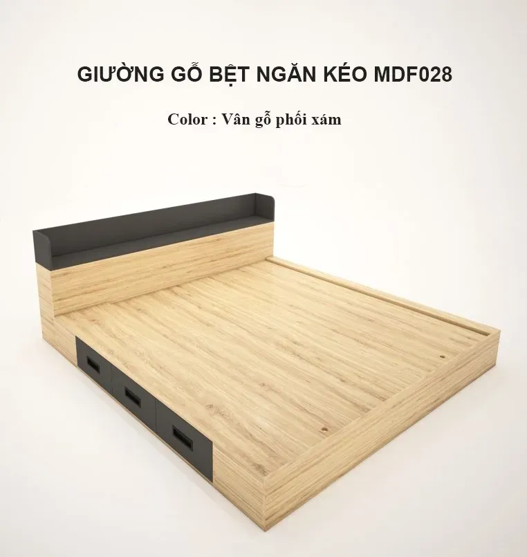 [FREESHIP HCM] Giường Gỗ Mdf Kiểu Nhật Ngăn Kéo Tatana MDF028 - Có Thiết Kế Theo Yêu Cầu Khách Hàng