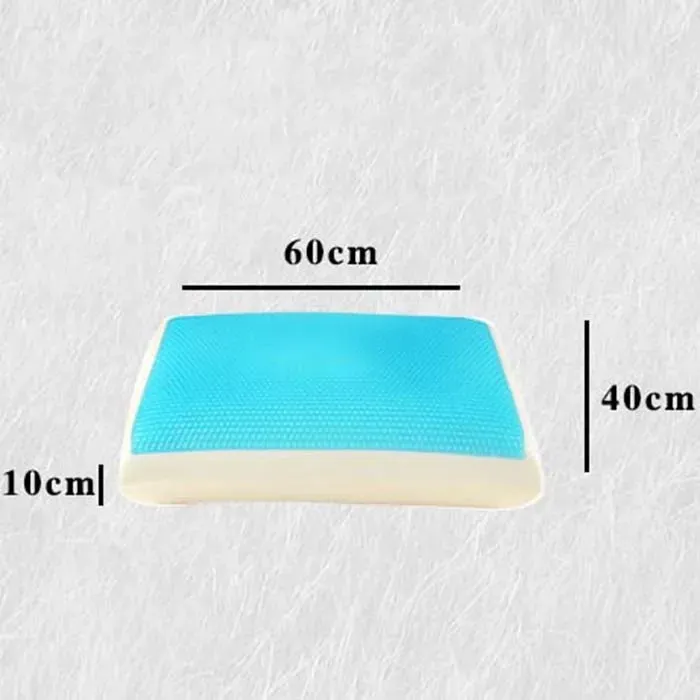 Gối Gel Lạnh TOPAZ - Ruột Gối Ngủ Memory Foam Điều Hòa Tráng Gel Lạnh - GốI Nằm Cao Su Non Người Lớn 40cm x 60cm x 10cm