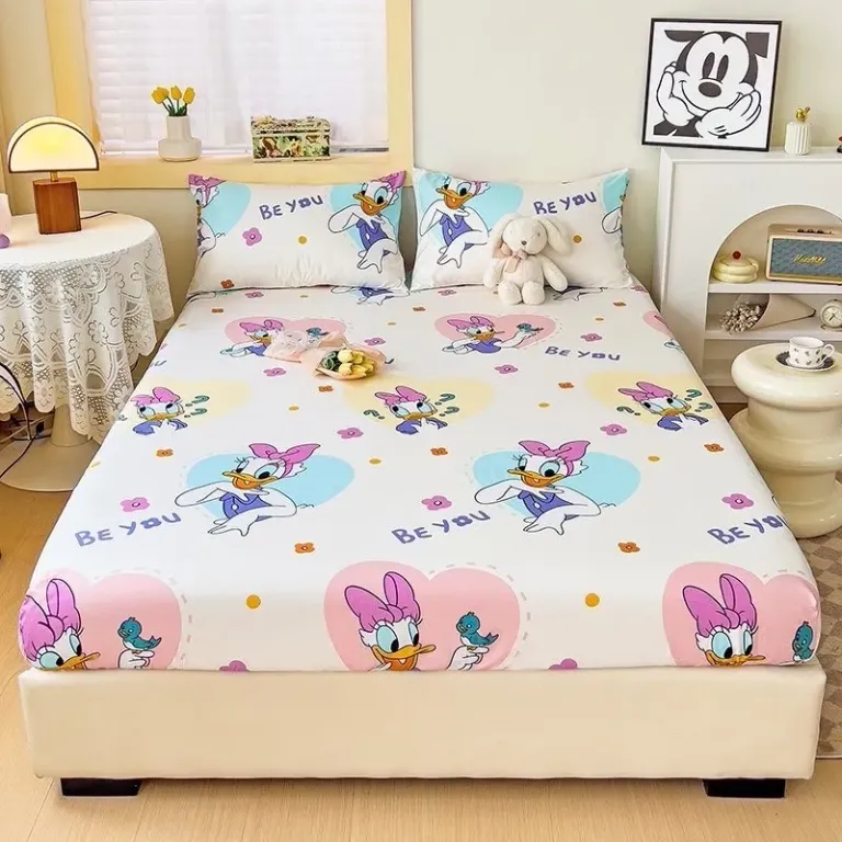 Bộ Ga Gối Cotton 3D Emmibedding Hàng Đẹp Họa Tiết Cực Xinh Cho Bé, Drap Ga Bọc Giường Đủ Size Kích Thước