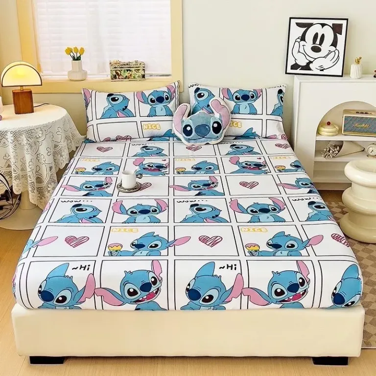 Bộ Ga Gối Cotton 3D Emmibedding Hàng Đẹp Họa Tiết Cực Xinh Cho Bé, Drap Ga Bọc Giường Đủ Size Kích Thước