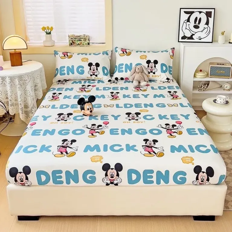 Bộ Ga Gối Cotton 3D Emmibedding Hàng Đẹp Họa Tiết Cực Xinh Cho Bé, Drap Ga Bọc Giường Đủ Size Kích Thước