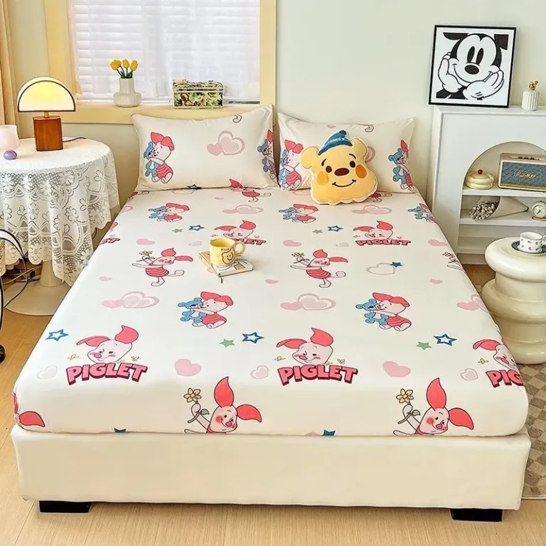 Bộ Ga Gối Cotton 3D Emmibedding Hàng Đẹp Họa Tiết Cực Xinh Cho Bé, Drap Ga Bọc Giường Đủ Size Kích Thước