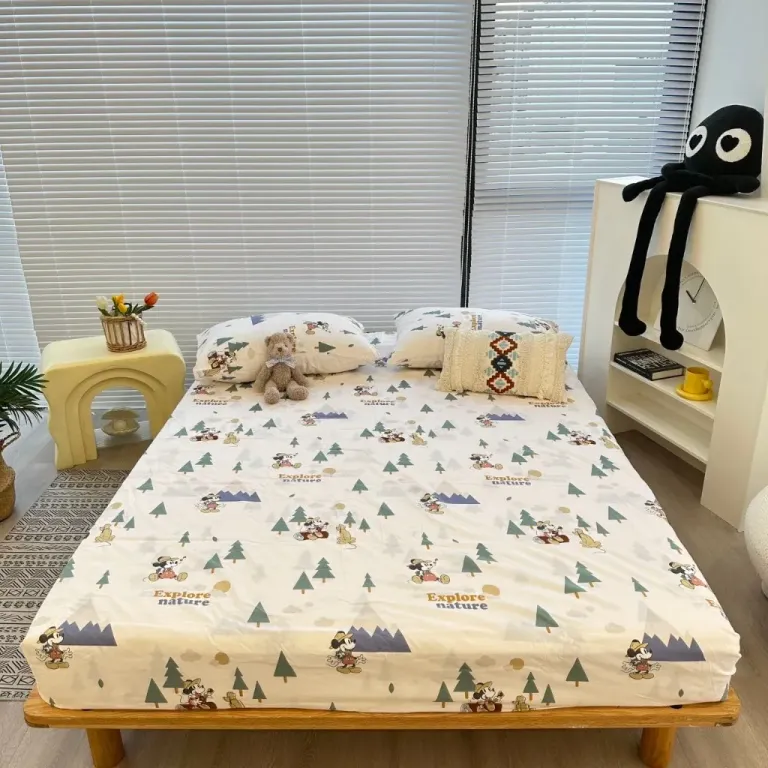 Bộ Ga Gối Cotton 3D Emmibedding Hàng Đẹp Họa Tiết Cực Xinh Cho Bé, Drap Ga Bọc Giường Đủ Size Kích Thước