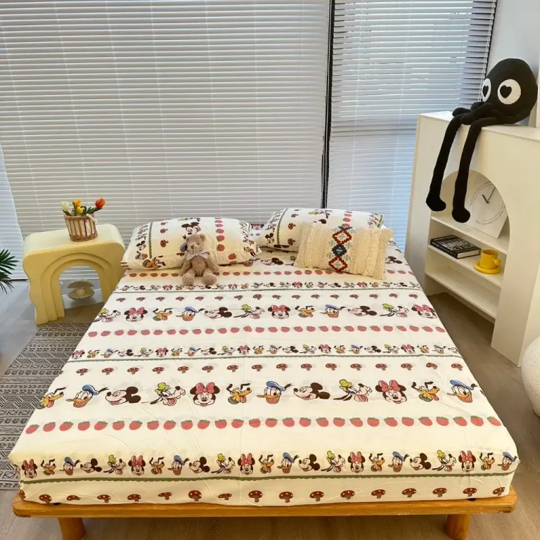 Bộ Ga Gối Cotton 3D Emmibedding Hàng Đẹp Họa Tiết Cực Xinh Cho Bé, Drap Ga Bọc Giường Đủ Size Kích Thước