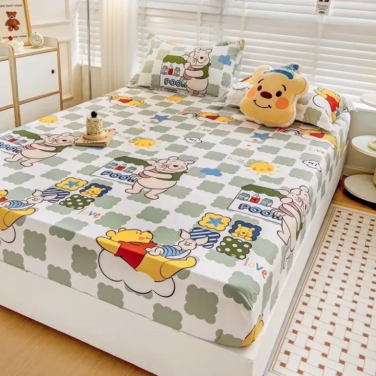 Bộ Ga Gối Cotton 3D Emmibedding Hàng Đẹp Họa Tiết Cực Xinh Cho Bé, Drap Ga Bọc Giường Đủ Size Kích Thước