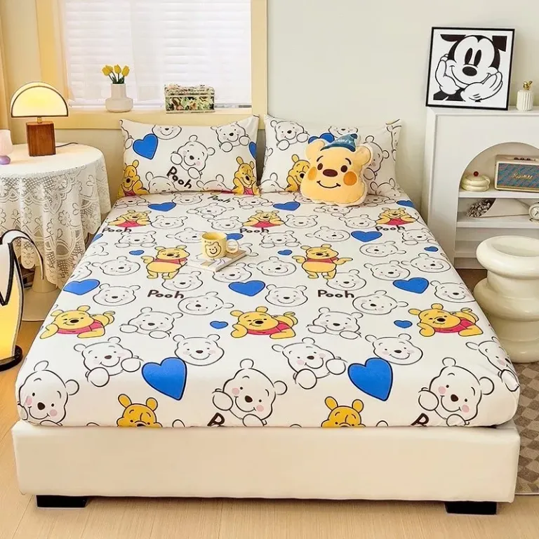 Bộ Ga Gối Cotton 3D Emmibedding Hàng Đẹp Họa Tiết Cực Xinh Cho Bé, Drap Ga Bọc Giường Đủ Size Kích Thước