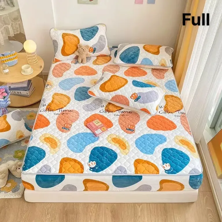 Bộ Ga Gối EMMIBEDDING STORE Nỉ 5D Mix Hoạ Tiết Siêu Ấm, Siêu Êm