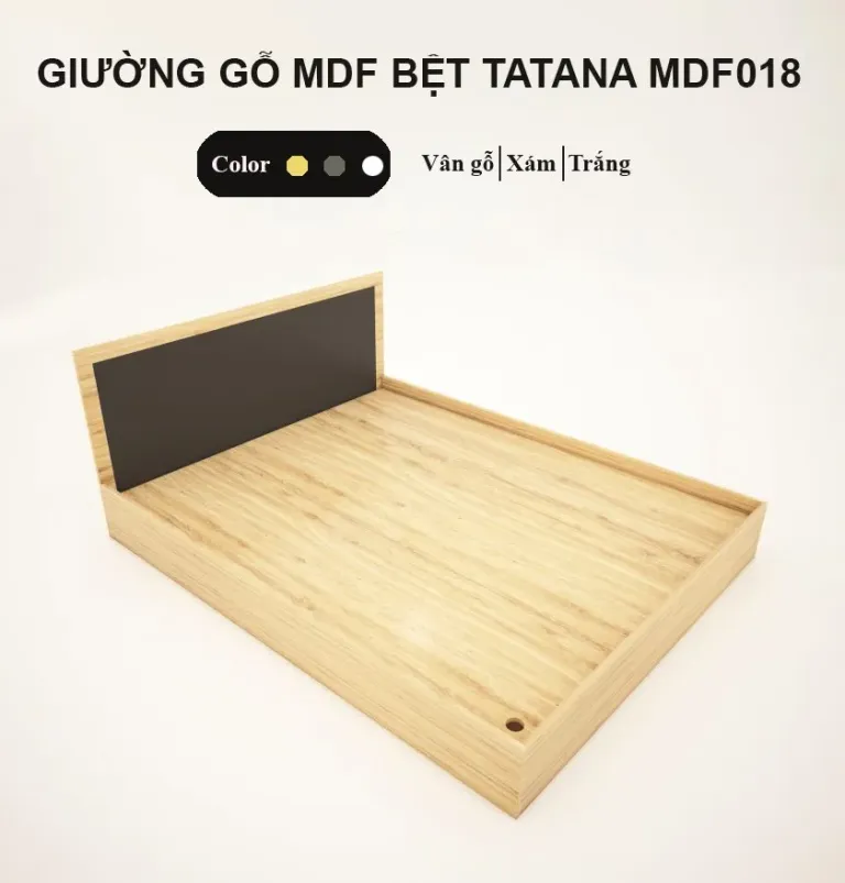 [FREESHIP HCM] Giường Gỗ MDF Bệt Kiểu Nhật Tatana MDF018 - Có Thiết Kế Theo Yêu Cầu Khách Hàng